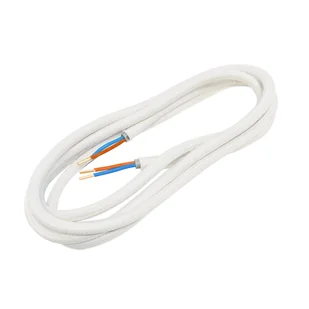 Przewód ELEKTRYCZNY DIC0218 W OPLOCIE BIAŁY 1.8 m DPM SOLID - Przewody elektryczne - miniaturka - grafika 1