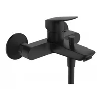 Baterie wannowe i prysznicowe - HANSGROHE 71401670 Logis Jednouchwytowa bateria wannowa natynkowa z 2 zakresami przepływu Czarny Matowy - miniaturka - grafika 1
