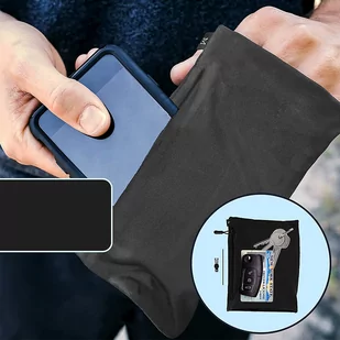 Elastyczny materiałowy armband opaska na ramię do biegania fitness XL szara - Etui i futerały do telefonów - miniaturka - grafika 2