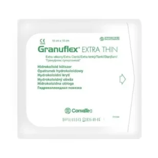 Opatrunek GRANUFLEX Extra Thin, hydrokoloidowy, 15 cm x 15 cm, 1 sztuka - Apteczki i materiały opatrunkowe - miniaturka - grafika 1