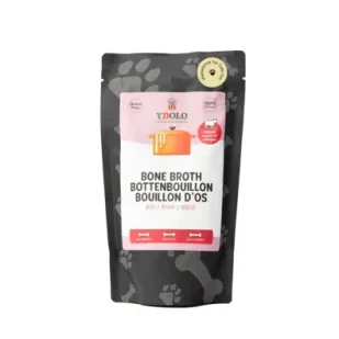 Ydolo Bone Broth Beef - bulion kolagenowy z kości wołowych 230 g - Przysmaki dla psów - miniaturka - grafika 1