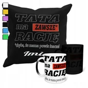 Gadżety dla niej i dla niego - ZESTAW KUBEK MAGICZNY ZMIENIAJĄCY KOLOR + POSZEWKA DZIEŃ TATY PREZENT+IMIĘ - miniaturka - grafika 1