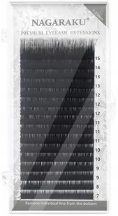 Project Lashes, Rzęsy Nagaraku Mink L 0,07 10mm, 16 Pasków - Sztuczne rzęsy i akcesoria - miniaturka - grafika 1