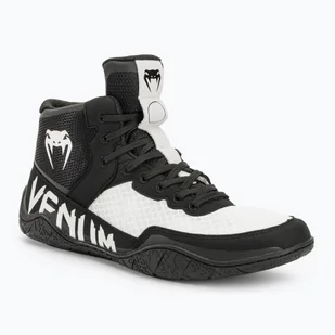 Buty bokserskie Venum Elite Wrestling black/white - Pozostałe akcesoria do sportów walki - miniaturka - grafika 1