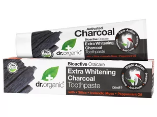 Dr. Organic Dr.Organic Charcoal wybielająca pasta do zębów w z organicznym aktywnym węglem 100 ml 7077165 - Wybielanie zębów - miniaturka - grafika 1