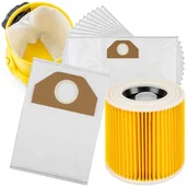 Worki do odkurzaczy - Zestaw 10x Worki Do Odkurzacza Karcher Plus Kwd Wd3 Wd2 + Wzmocniony Filtr - miniaturka - grafika 1