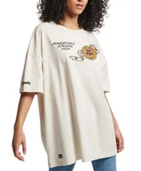 Koszulki i topy damskie - Koszulka damska Superdry Collegiate Vintage luźny t-shirt-L - miniaturka - grafika 1