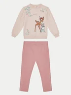 Legginsy - OVS Komplet bluza i legginsy 2130788 Różowy Regular Fit - miniaturka - grafika 1