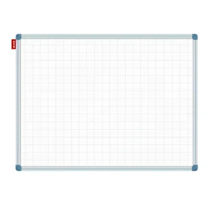 Tablica z nadrukiem w kratkę suchościeralna magnetyczna biała 170x100 cm - Tablice i flipcharty - miniaturka - grafika 1