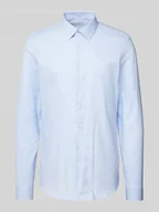 Koszule męskie - Koszula biznesowa o kroju slim fit z listwą guzikową model ‘Bari’ - miniaturka - grafika 1