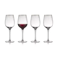 Kieliszki - Lyngby Glas Kieliszki do czerwonego wina Palermo złote 27579 4 x 400 ml 4 szt. - miniaturka - grafika 1