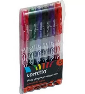 KW Trade Długopis wymazywalny 6 kolorów Corretto GR 1204 WIKR-0997586 WIKR-0997586 - Długopisy - miniaturka - grafika 1