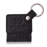 Etui na klucze - Brelok Do Kluczy Skórzany Czarny Paolo Peruzzi T-88-Bl/Bl - miniaturka - grafika 1