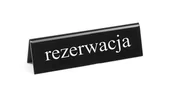 Wyposażenie lokali gastronomicznych - Hendi Tabliczka informacyjna Rezerwacja, dwustronna | , 663523 HENDI-663523 - miniaturka - grafika 1