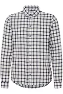 Koszule męskie - CASUAL FRIDAY Męska koszula CFAnton 0053 LS BD Check Linen Mix Shirt koszula męska, 194013_ciemna granatowa, XXL, 194013_dark Navy, XXL - miniaturka - grafika 1