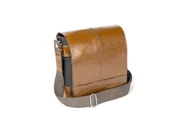 Torebki damskie - Sportowa saszetka raportówka listonoszka ORLOVSKY S07 brązowa koniakowa - miniaturka - grafika 1