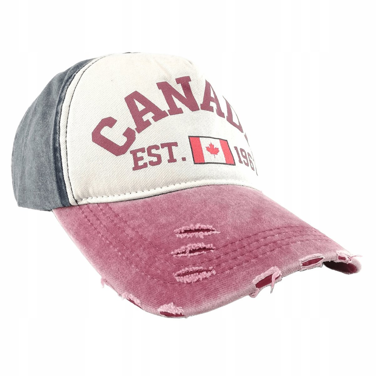 CZAPKA Z DASZKIEM BEJSBOLÓWKA RETRO VINTAGE JEANS Unisex Canada