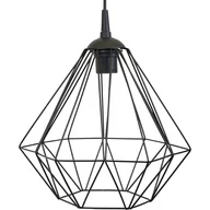 Lampy sufitowe - HowHomely Lampa wisząca HowHomely Lampa geometryczna Diamond czarna 25 cm metalowa 10-1566C - miniaturka - grafika 1