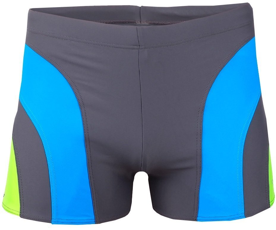 Kąpielówki męskie Crowell Sykes kol.03 szaro-niebiesko-zielone-S