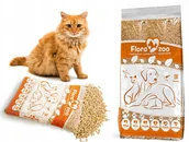 Żwirek dla kotów - Żwirek dla kota Flora Zoo Żwirek drewniany"Nature Concept" 15KG - miniaturka - grafika 1