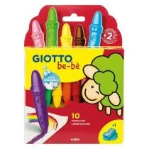 Giotto Kredki woskowe z temperówką 10 kolorów - Przybory szkolne - miniaturka - grafika 1