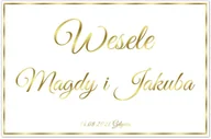 Wesele i ślub - Plakat Weselny personalizowany - 90x60 cm - miniaturka - grafika 1