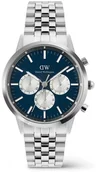 Zegarki męskie - Zegarek męski Daniel Wellington DW00100874 srebrny - miniaturka - grafika 1