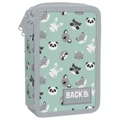 Piórniki - Derform Piórnik 3-komorowy z wyposażeniem BackUp 5 EW11 zwierzaki - miniaturka - grafika 1