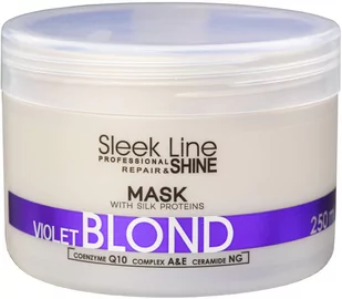 Stapiz Stapiz Sleek Line Violet Blond maska neutralizująca do włosów blond 250ml 17325 - Maski do włosów - miniaturka - grafika 1