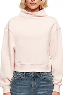 Bluzy damskie - Urban Classics Women's Ladies Organic Short High Neck Crew, bluza damska, różowa, S, Rosa, S - miniaturka - grafika 1