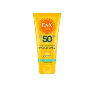 Balsamy i kremy do opalania - Dax Sun emulsja ochronna do twarzy i ciała SPF50 Travel Size 50ml - miniaturka - grafika 1
