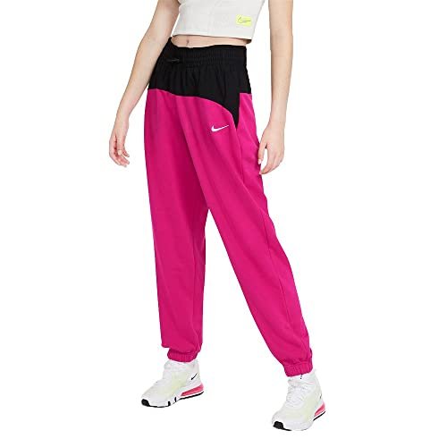 Nike Damskie spodnie w Nsw Icn Clsh Jogger Mix Hr Fireberry/czarny/(biały) S