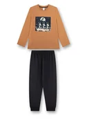 Piżamy chłopięce - Sanetta Piżama w kolorze jasnobrązowo-czarnym - miniaturka - grafika 1