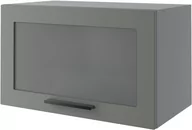 Meble kuchenne - Bergamo Witryna Wisząca Niska W4Bs/60Av Szary Mat - miniaturka - grafika 1