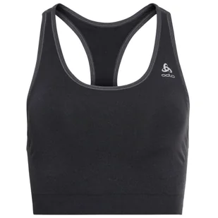 Biustonosz sportowy damski Odlo SEAMLESS MEDIUM z Ceramicool czarny - Bielizna sportowa damska - miniaturka - grafika 1