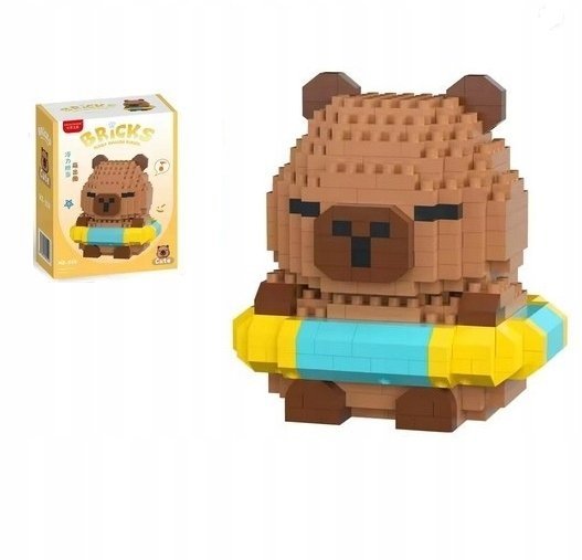 Klocki Konstrukcyjne Mini Kapibara Z Kołem 410 el.