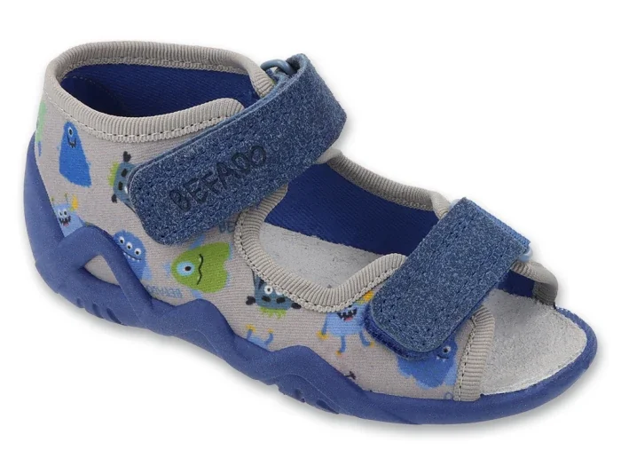Sandałki chłopięce kapcie na rzepy BEFADO 350P069 r. 26