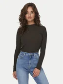 Bluzki damskie - ONLY Bluzka Emma 15180040 Brązowy Slim Fit - miniaturka - grafika 1