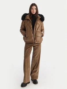 Geox Kurtka zimowa Backsie W5628S T3121 F5212 Brązowy Oversize - Kurtki damskie - miniaturka - grafika 1