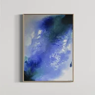 Obrazy i zdjęcia - Obraz Abstrakcja 'mgławica' akryl 30x40 - miniaturka - grafika 1