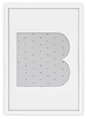 Ramki na zdjęcia - Ramka Na Zdjęcia Literka "B" Biała. Ramka Drewniana 21X30 Cm - miniaturka - grafika 1