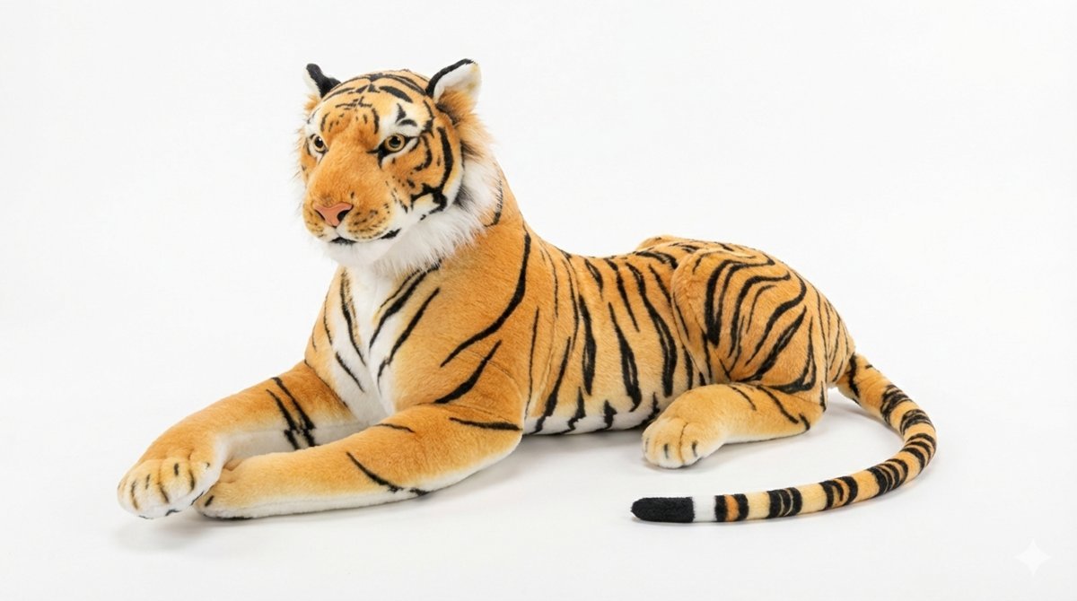 DUŻY PLUSZOWY TYGRYS 80CM