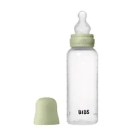 Butelki dla niemowląt - BIBS BUTELKA PLASTIC PP ze smoczkiem antykolkowym z silikonu medycznego, pojemność 270 ml, SAGE - miniaturka - grafika 1
