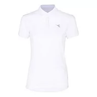 Koszulki i topy damskie - Diadora Diadora L. Polo Court koszulka damska biały biały M 102172448 - miniaturka - grafika 1