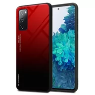 Etui i futerały do telefonów - Pokrowiec Do Samsung Galaxy S20 FE Etui w CZERWONO - CZARNY TPU Obudowa Case Cover Plecki Ochronny Cadorabo - miniaturka - grafika 1