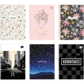 Notesy i bloczki - Brulion A4 96k kratka twarda oprawa INTERDRUK - miniaturka - grafika 1