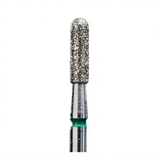 Staleks Frez Diamentowy Zaokrąglony Walec Zielony 2,3/8mm - Frezarki do paznokci - miniaturka - grafika 1