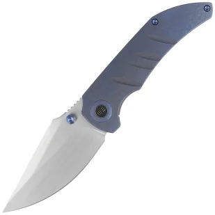 Nóż składany WE Knife Riff-Raff Blue Titanium, Hand Rubbed Satin CPM 20CV by Matthew Christensen (WE22020B-2) - Noże - miniaturka - grafika 1