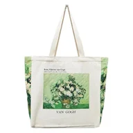 Torebki damskie - BROADREAM Torba na Zakupy z Nadrukiem Vintage, Płócienna Torba na Ramię, Torba Wielokrotnego Użytku, Torba na Ramię, Torby Naramienne,Torba z Nadrukiem, Dla Kobiet, Szkoła, Uniwersytet, Praca - miniaturka - grafika 1