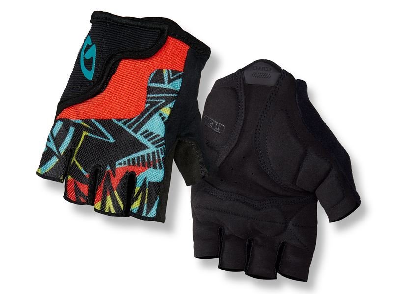 Giro, Rękawiczki kolarskie juniorskie, Bravo JR blast, czerwony, rozmiar XS